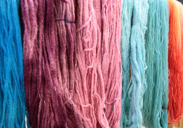 Dyed yarn