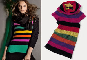 H&M and Benetton do stripes H&M (left) and Benetton (right) do bright stripes