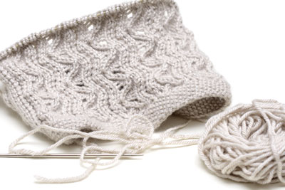 lace hat Bonnie in progress