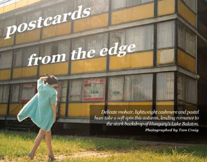 Postcards from the edge Postcards from the edge photo-story from Vogue, November 2008