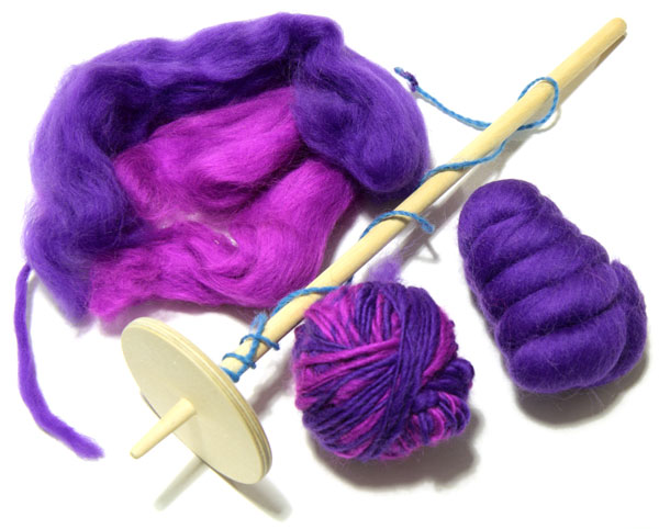 Merino tops, spindle and spun singles yarn Merino tops, spindle and spun singles yarn