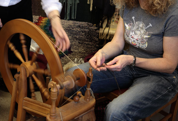 Spinning on a wheel Spinning on a wheel